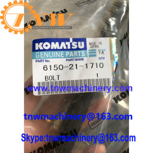 KOMATSU 6D125 SAA6D125E engine 6150-21-1710 BOLT for PC400-8 D65 D60 D70